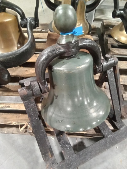 14" Bronze Bell on stand