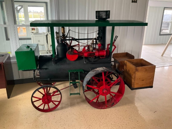 Scale Model Huber Traction Steam engine, Flyway Governor, Whistle, Pop off, Nice shape