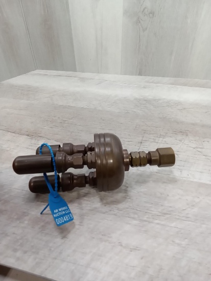 Unique 3 chime Small brass steam whistle set up for air
