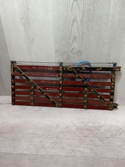 Salesman sample Farm Gate star never sag Co. Anderson IN