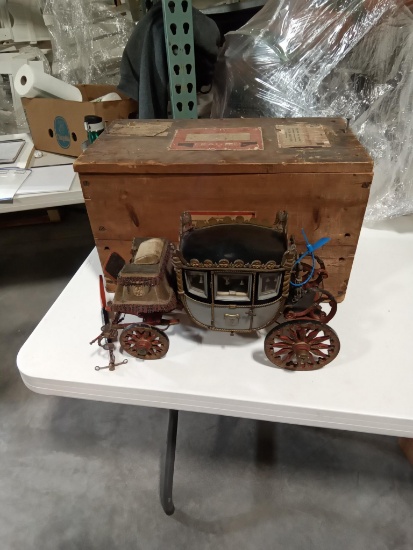 Fisher model Napolenonic coach all original wooden box with tags wow