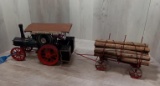 RW Deavers Roscoe PA model steam engine and log wagon Great detail set
