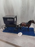 Model Amish Buggy and Horse