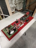 Working Model Steam Engine Setup w/ log saw, power hammer, grinders, real nice setup here