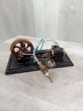 Model Stationary Steam Engine working model set up for air