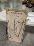 Double Sided Winchester Cardboard Poster House paint and garden tools, shows wear, Super Rare 30x 18