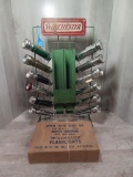 Winchester Counter Top Flashlight Display all metal W. 12 flashlights and org. flashlight box