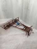 Salesman Sample Buck Rake another rare beauty brass and wood high detail