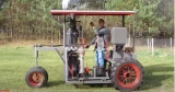 Small Rubber Tired Steam Tractor