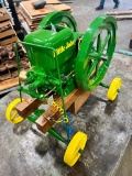 Model John Deere Miniature Hit n Miss Motor on cart, pic added week of auction