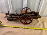 Salesman Sample Horse Drawn Ice saw, unusual piece, good detail