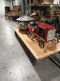Model McCormick Tractor and Merry Go Round on small wagon, Approx. pedal tractor size, nice setup