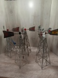 Set of 5 Model Wind mills all different