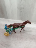 Windup model Race Horse inSulky works