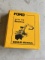 Ford Tractor/ Backhoe Manual- as pictured