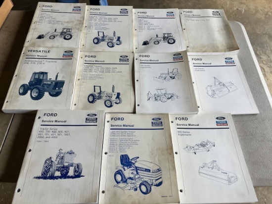 Large asst. of Ford/ New Holland Manuals