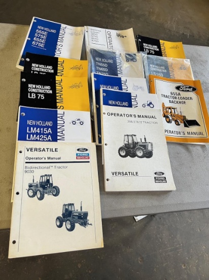 Large asst. of Ford/ New Holland Manuals
