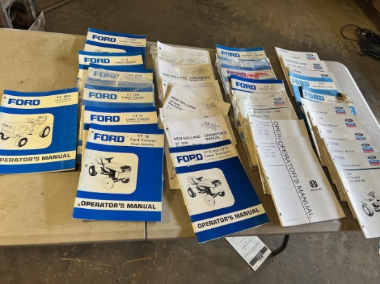 Large asst. of Ford/ New Holland Manuals