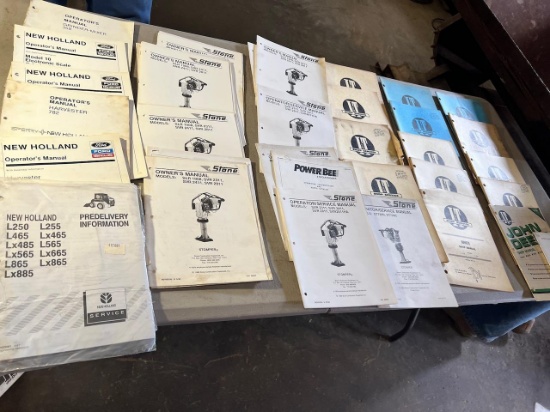 Large asst. of Ford/ New Holland/ Misc. Manuals