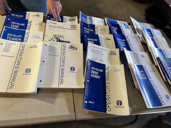 Large asst. of Ford/ New Holland Manuals