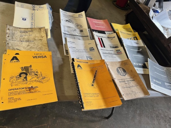 Large asst. of Ford/ New Holland Manuals