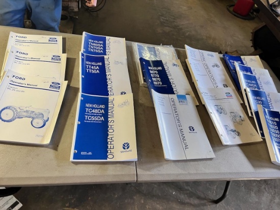 Large asst. of Ford/ New Holland Manuals
