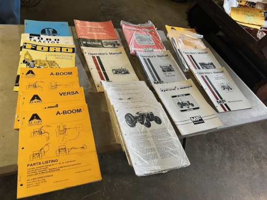 Large asst. of Ford/ New Holland/ misc Manuals