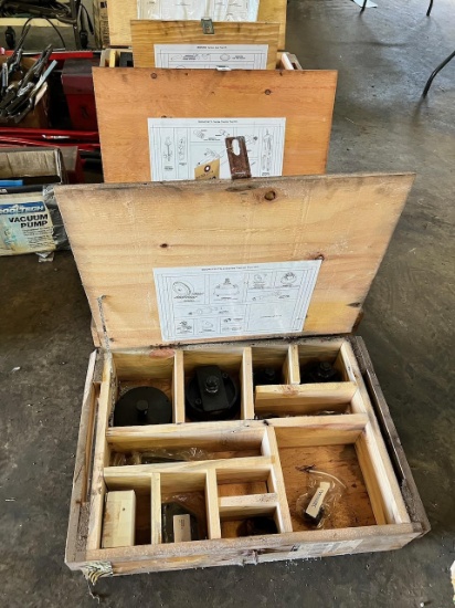 3- Specialty Tractor Tool kits in wooden crates