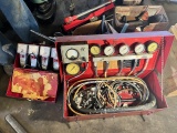 Amazing asst of heating/ cooling gauges, pipe threader, pullers and more