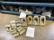 Lot of 29 backhoe bucket teeth, see pics for parts numbers