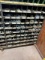 Metal parts sorter, LOADED with bolts and hardware, 35 x 42 inches