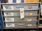 Kimball Midwest 4 drawer hardware cabinet w/ misc contents, Approx. 21 x 17 x 15