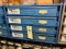 Kimball Midwest 4 drawer hardware cabinet w/ misc contents, Approx. 21 x 17 x 15