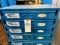 Kimball Midwest 4 drawer hardware cabinet w/ misc contents, Approx. 21 x 17 x 15