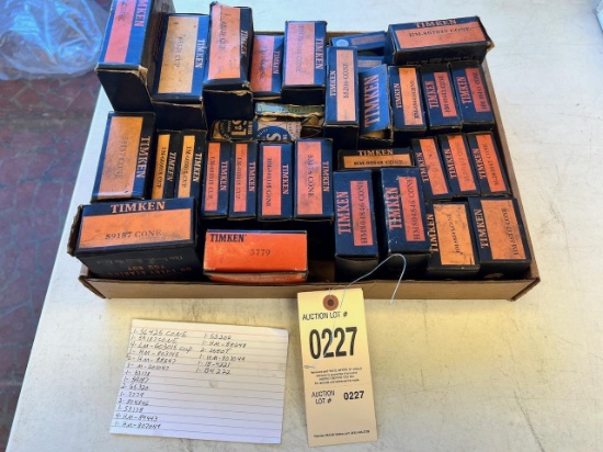 Lot of Asst. Timken bearings, see pics for parts numbers