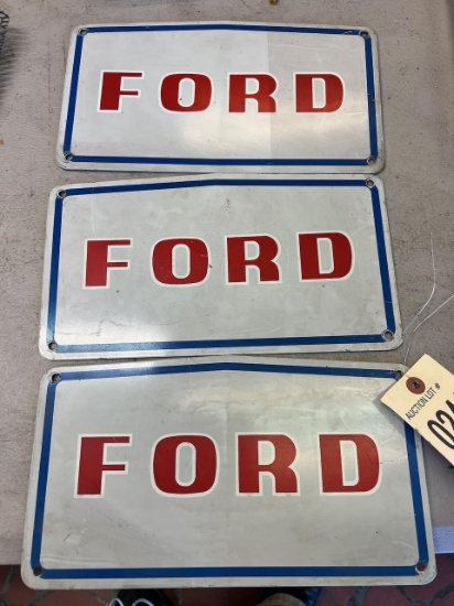 3- Ford Name badges, approx 14 inches wide, sells times the money