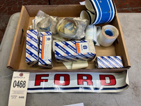 Lot of Asst. Ford/ New Holland decals/ stickers, see pics for parts numbers