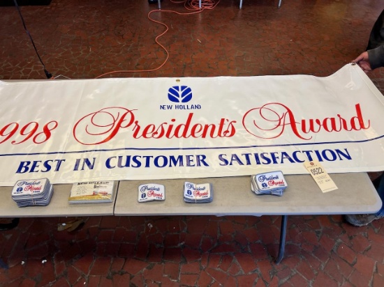 1998 President's Award banner and uniform patches