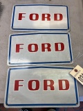 3- Ford Name badges, approx 14 inches wide, sells times the money