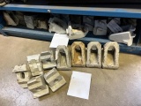 Lot of 29 backhoe bucket teeth, see pics for parts numbers