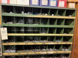 Metal parts sorter, LOADED with bolts and hardware, 35 x 42 inches