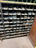 Metal parts sorter, LOADED with bolts and hardware, 35 x 42 inches