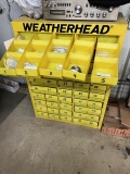 Weatherhead parts sorter, LOADED with parts and hardware, 30 x 42 inches