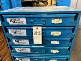 Kimball Midwest 4 drawer hardware cabinet w/ misc contents, Approx. 21 x 17 x 15