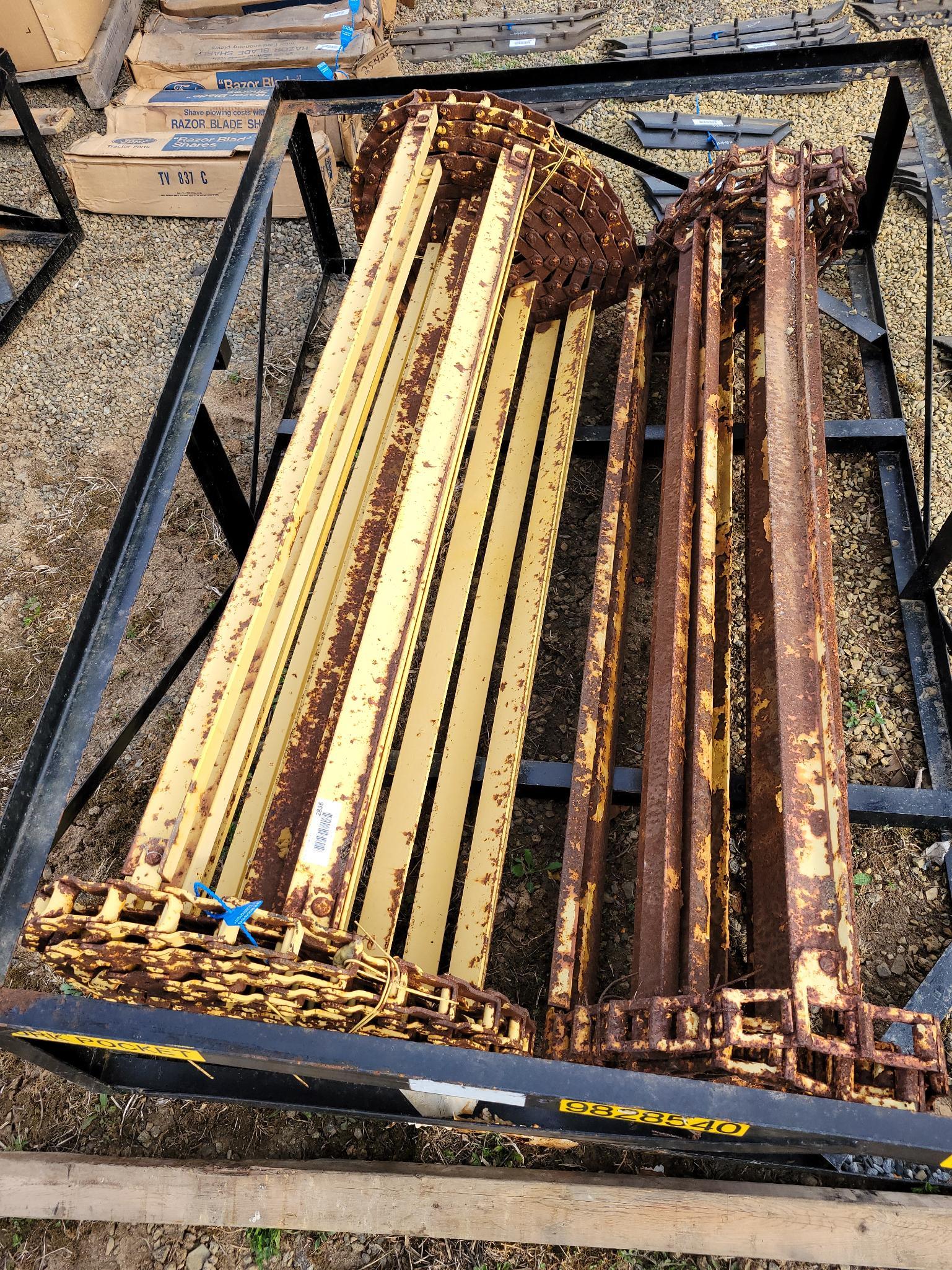 Manure Spreader chains and bars 59" overall Proxibid