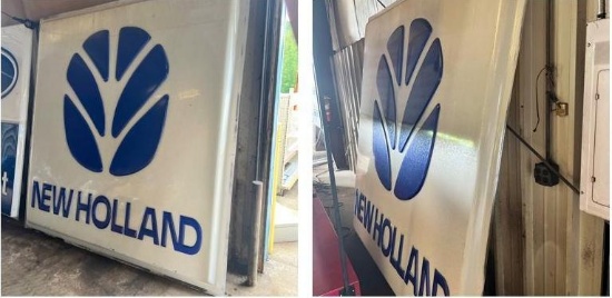 2- Roadside Ford New Holland Sign Insert, post not included, approx 94 x 96 inches