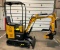 (INV50028) AGT Model H12 Mini Excavator with Blade, Digging Bucket, Mechanical Thumb, Auxilary Hyd.
