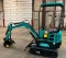 (INV50030) AGT Model QH12 Mini Excavator with Blade, Digging Bucket, Mechanical Thumb, Auxilary Hyd.