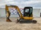 (INV695) Caterpillar Excavator 305E 6477 Hrs Runs Good 22'' Bucket