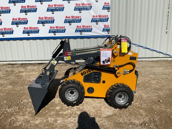 (INV567) New Unused 2023 Roda Mini Skid Loader with Auxiliary Hydraulics